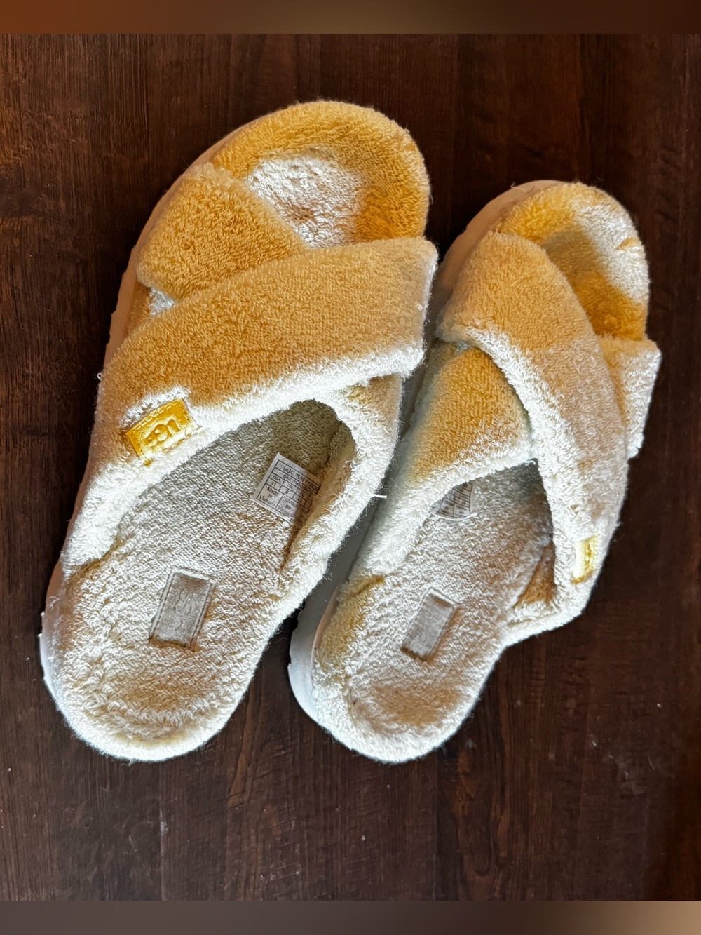 Ugg Yellow Platform Slippers
